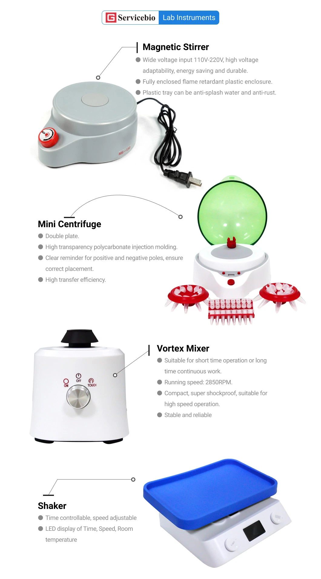 Small Centrifuge Laboratory/Medical/Hospital/School Instrument