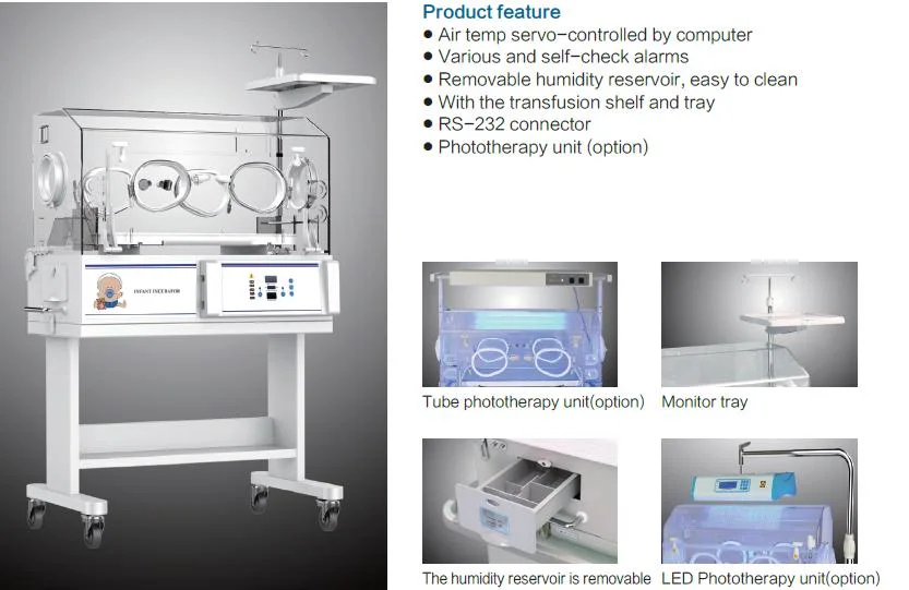 Bin-3000AG Medical Premature Baby Incubator Infant Incubator