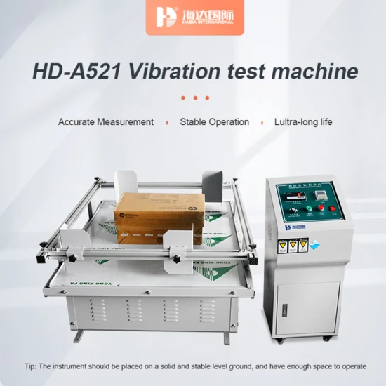 Máquina/instrumento de teste de vibração de simulação de pacote de caixa de papelão Ista de equipamento de laboratório